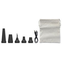 ナカバヤシ 最大風速50m/s 電動エアダスター JET turbo 充電式 ブラック DAD-401BK 1個