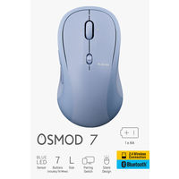 ワイヤレスマウス 静音 Bluetooth/無線2.4GHz 7ボタン チルト ブルー M-MY40MBSBU-G エレコム 1個（直送品）