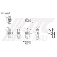 JTC ハウジング1極F(メス端子用) 44.23620/0 1個（直送品）
