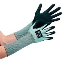 Weed 耐切創手袋 ZIZAI ZI―787L ニトリル背抜き 特殊すべり止め加工 Lサイズ(10双入) ZI787LL 1袋(10双)（直送品）