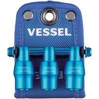 ベッセル VESSEL 限定クイックキャッチャー3連ホルダー青 QB-10B3BB 1個 688-2873（直送品）