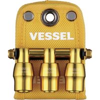 ベッセル VESSEL 限定クイックキャッチャー3連ホルダー黄 QB-10B3YY 1個 688-2881（直送品）