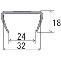 大研化成工業 大研 ゲートプロテクターR1mブラック GT-R1BK 1本 688-1328（直送品）