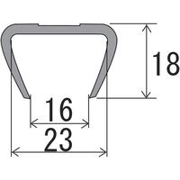 大研化成工業 大研 ゲートプロテクターS1mブラック GT-S1BK 1本 688-1329（直送品）