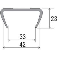 大研化成工業 大研 ゲートプロテクターM2mブラック GT-M2BK 1本 688-1320（直送品）