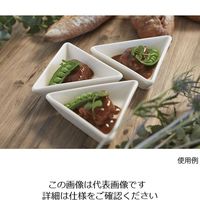遠藤商事 デザートプレート トライアングル 6個入 BA2900 1セット(6個) 63-5714-72（直送品）