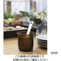 遠藤商事 スタッキング ガラ入れ 大 アンバー 63-5713-18 1個（直送品）