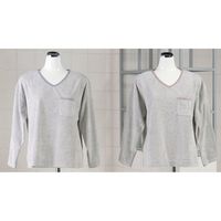 センコー M+home　クロスビー　ルームウェア　トップス　M-Lサイズ　ブルー M+180310 1個（直送品）