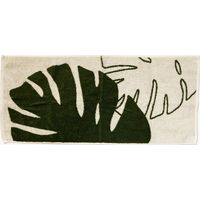 センコー M+home　モンステラ　フェイスタオル　約34×80cm　ベージュ M+190442 1個（直送品）