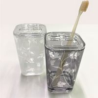 センコー ニューシルエット　歯ブラシスタンド　クリアグレー MAK 1個（直送品）