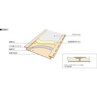 【建築資材・浴室用パネル】フクビ化学工業 住宅用浴室材バスミュール2.4m　エミルラインホワイト 1梱包（6枚入）（直送品）