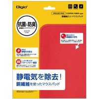 ナカバヤシ 銅繊維マウスパッド/レッド MUP-927R 1個