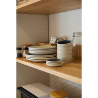 丸利玉樹利喜蔵商店 プレート 21cm BLOCK ブロック カレー&パスタ 陶器 美濃焼 ブルー 421877 1個（直送品）