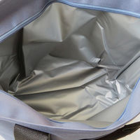 保冷 保温 トートバッグ 中 15L 約縦35×横31×マチ20cm ネイビー 1個 オカザキ