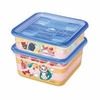 数量限定 ジップロック コンテナー 食品保存容器 正方形 ディズニー マリー 700ml＆1100ml 各1個入 2個セット