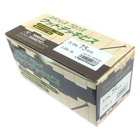 山喜産業 ウッドデッキビス ステンレスブロンズ 5.0×75 四角ビットNo.3 1本付 324067005075 1箱(約130本入)（直送品）