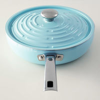 【アウトレット】深型フライパン 26cm 蓋付き IH ガス火対応 ブルー LPTーP26FBU 1個 マイヤー