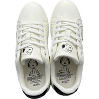 コマリヨー スヌーピー コートタイプスニーカー WHT/BLK 23.0cm  8292ー03 1足