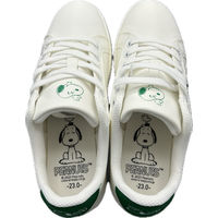 コマリヨー スヌーピー コートタイプスニーカー WHT/GRN 23.5cm  8292ー04 1足