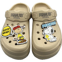 コマリヨー スヌーピー EVA厚底クロッグサンダル BEG 25.0cm  8343ー03 1足