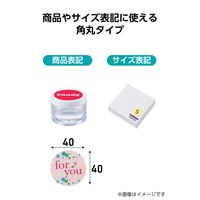 ラベルシール キレイにはがせる 表示・宛名ラベル 24面 四辺余白付 丸型 10シート A4 EDT-ECKRC24S10 エレコム（直送品）