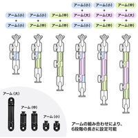 サンワサプライ クランプ式カメラマウント(4関節タイプ) CR-LACAM8 1個（直送品）