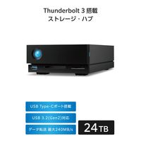 LaCie 外付け HDD 24TB 1big Dock Thunderbolt 3  STHS24000800 ラシー 1個（直送品）
