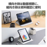 iPad A16 11インチ ケース タッチペンホルダー スリープ対応 ブラック TBWA25RMG360BK エレコム 1個（直送品）