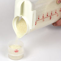 密閉ハンディライスストッカー 2.4kg用 日本製 米びつ HB-3898 パール金属