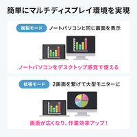 サンワサプライ 8K対応 USB TypeーC ドッキングステーション USB-DKM9S 1個