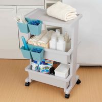 JEJアステージ リセスタイルワゴンポケット4個セット　ブルー 4528302912846 1セット(4個入)