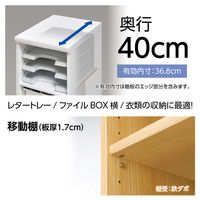 大洋 Shelfit Shelfit カラーラック 幅400×奥行400×高さ700mm NC7040MD(BR) 1台（直送品）