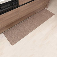 ベストコ キッチンマット 拭ける PVC グラスブラウン 45×180cm ND-6291 1個（直送品）
