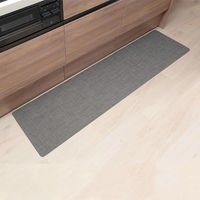 ベストコ キッチンマット 拭ける PVC ライトグレー 45×180cm ND-6294 1個（直送品）