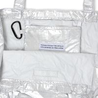 レディース 折り畳みバッグ メタリックエコバッグ シルバー LAKOLE/ラコレ