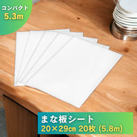 切れているまな板シート 29cm×20cm 1セット（1箱（20枚入）×5）大日産業