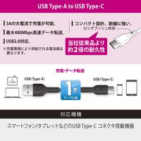 オーム電機 AudioComm USBーA to USBーC 1m ブラック SMT-L10DAC-K 1個