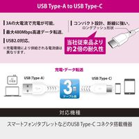 オーム電機 AudioComm USBーA to USBーC 3m ホワイト SMT-L30DAC-W 1個
