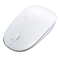 ナカバヤシ Bluetooth フラットフォルム 3ボタン BlueLEDマウス ホワイト MUS-BKT154NW 1個