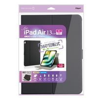 ナカバヤシ iPad Air(M2)13インチ用 回転式ハードケースカバー ブラック TBC-IPA24309BK 1個