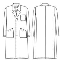 【再検品商品】ナガイレーベン 女子シングル診察衣 ブルーLL KEX5130 1枚　白衣　ドクターコート　レディース（わけあり品）