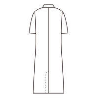 【再検品商品】住商モンブラン 男子半袖診察衣 シングル 3L 81-362 1枚　白衣　ドクターコート　メンズ（わけあり品）