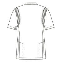 【再検品商品】フォーク　男子医務衣（ケーシージャケット）　1010CR-1　ホワイト　L　白衣（わけあり品）