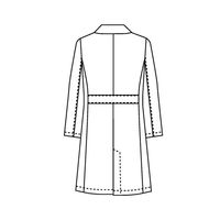 【再検品商品】チトセ ドクターコート 女性用 ピンク M MZ-0175 1枚　白衣　ドクターコート　レディース（わけあり品）