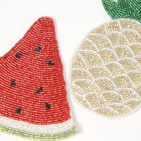 フルーツビーズコースター スイカ studio CLIP