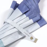 レディース ボーダーライト日傘 ブルー studio CLIP