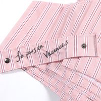 レディース 晴雨兼用 ストライププリントミニ傘 オフホワイト studio CLIP