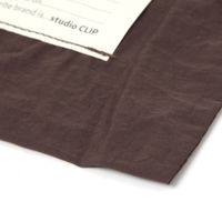 化粧ポーチ LABELフラットポーチＭ ブラウン studio CLIP