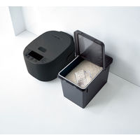 S 密閉米びつ 6kg 6kg ブラック A7513BK 1個 アスベル