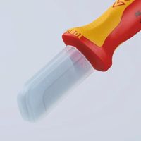 KNIPEX 【ブリスターパック仕様】絶縁電工ナイフ 1000V絶縁 9852SB 1丁 195-5236（直送品）